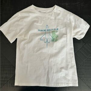 Uniqlo White Space Shuttle Graphic T-Shirt
